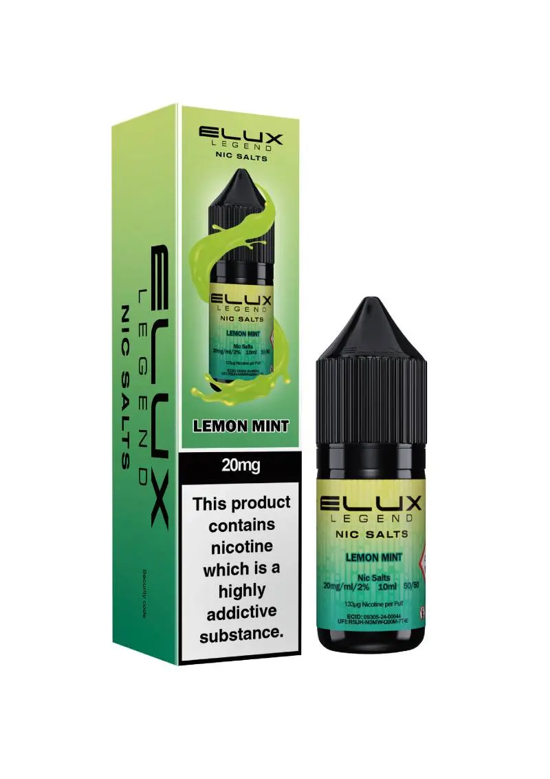 Lemon Mint Nic Salt E-Liquid by Elux Legend 10ml